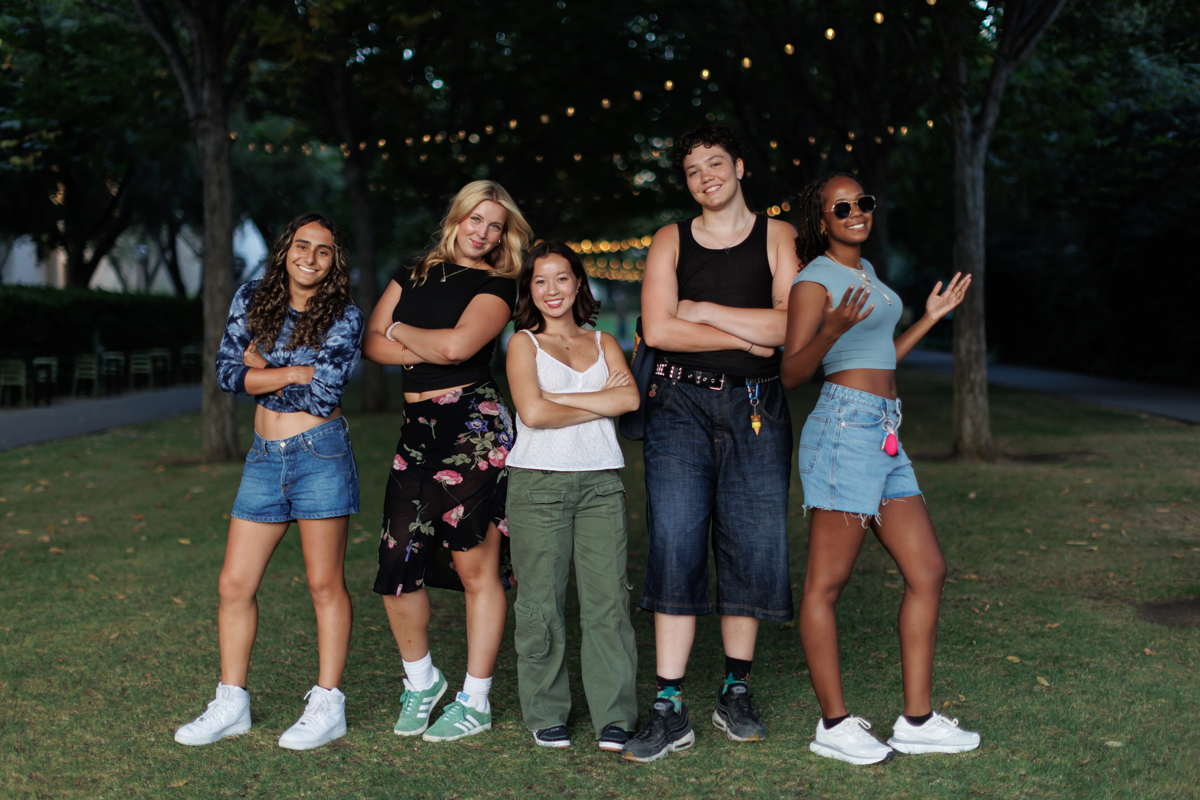 Students on Elm Tree Lawn